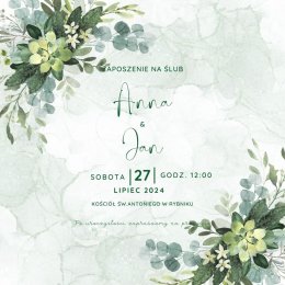 Bożena Mandrysz - Papeteria - Zaproszenia ślubne