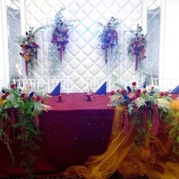 Kwietny Kosmos - dekoracje ślubne/weselne sal, plenerów, kościołów - Dekoracje sali