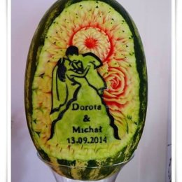 Dekoracje z owoców i warzyw - carving owocowy - Dekoracje sali