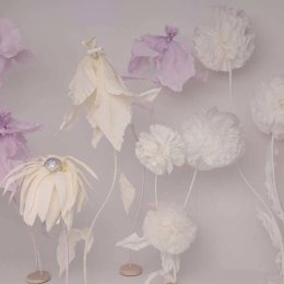 Papierowe kwiaty - Dekoracje sali