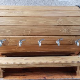 DUŻA BECZKA STÓŁ WIEJSKI - Dekoracje sali