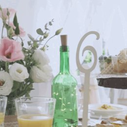 Drewniane patery na ciasta - Dekoracje sali