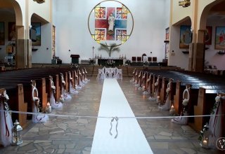 COŚ PIĘKNEGO na Twój ślub dekoracje kościołów/sal/bukiety/auta/ścianki