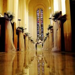 Dekoracje ślubne i komunijne kościołów, wiązanki - Dekoracje sali