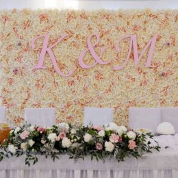 Ścianka kwiatowa Weselna Ślubna śluby, eventy, targi, sesje dekoracje - Dekoracje sali