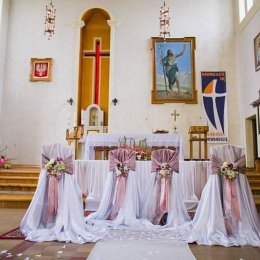 Lawendowa Szafa - dekoracje kościołów, sal i aut - Dekoracje sali