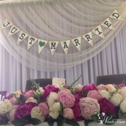 Florystyka - wiązanki ślubne, dekoracje ślubne i na wesele - Dekoracje sali