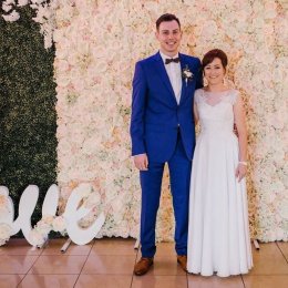 Ścianka Kwiatowa | Tło za Parą Młodą | Ściana Zielona | Kwiaty | - Dekoracje sali