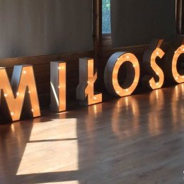 Litery na wesele - MIŁOŚĆ - Dekoracje sali