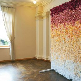 Ścianka kwiatowa, ścianka na wesele - Dekoracje sali