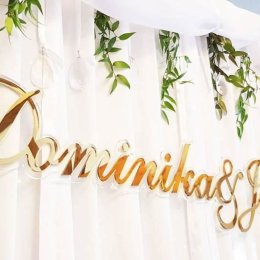 Litery 3D unikatowa dekoracja ślubna - Dekoracje sali