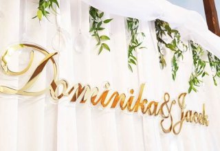 Litery 3D unikatowa dekoracja ślubna