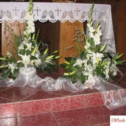 kwiaciarnia: dekoracja sal, kościołów, bukiety  - Dekoracje sali