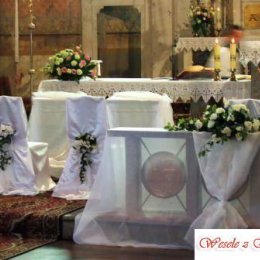 Dekoracje ślubne kościołów, sal, aut - Dekoracje sali