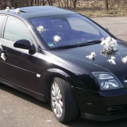 Dekoracje auta w brokacie - Dekoracje sali