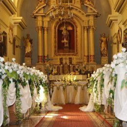 Dekoracje ślubne kościołów - Dekoracje sali