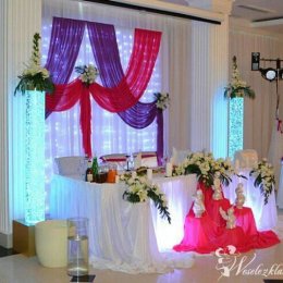 Słupy bąbelkowe - Dekoracje sali