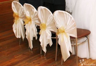 Pokrowce na krzesła dekoracja krzeseł wypożyczę