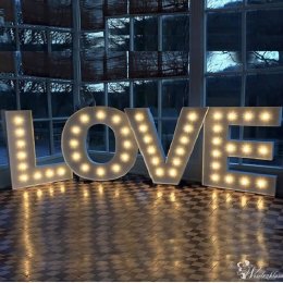 NAPIS LOVE 3D / DYWAN / DEKORACJE / OŚWIETLENIE - Dekoracje sali
