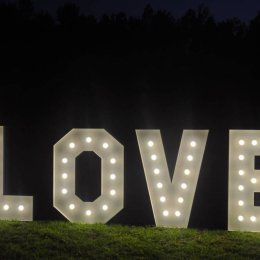 Napis „ LOVE” / Balony Led/ Dekoracja - Dekoracje sali