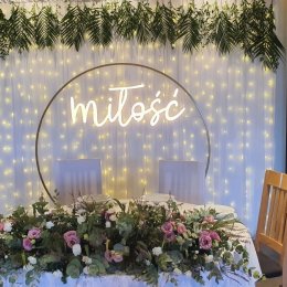 Wypożyczalnia dekoracji MyDreamDay - Napis Miłość,Instax,CHIAVARI - Dekoracje sali