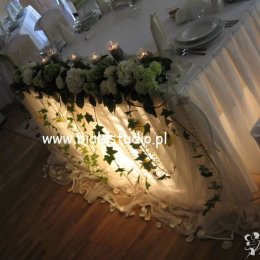 dekoracje ślubne/weselne BIAŁE STUDIO - Dekoracje sali