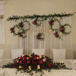 Dekoracje kościoła, sali weselnej - Dekoracje sali