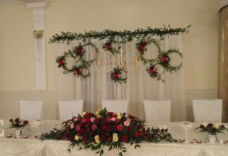 Dekoracje kościoła, sali weselnej