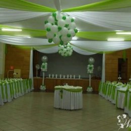 dekoracje sal kosciola samochodu - Dekoracje sali
