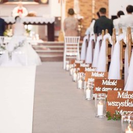 Dekoracje sal weselnych, kościołów, aut, bukiety - Dekoracje sali