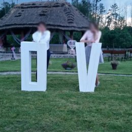 Białe litery na wesele/sesję zdjęciową/plener - Dekoracje sali