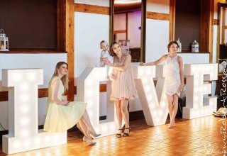 Atrakcje / Napis Love / Pudło Balony / Ciężki Dym / Fotobudka/ Bar