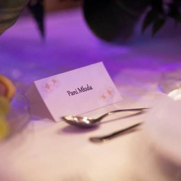 Papeteria ślubna - winietki, zaproszenia, koziołki, menu - Dekoracje sali