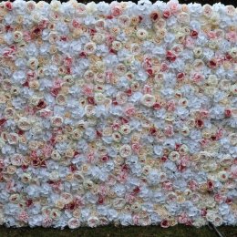 Wypożyczalnia dekoracji ślubnych Tło dekoracyjne z kwiatów 2,5 m x 2 m - Dekoracje sali