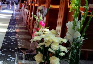 dekoracje na ślub, kościoła, sali, bukiety, Kwiatowe marzenie