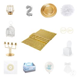 Wynajem dekoracji na wesele/slub pokrowce lampiony balony - Dekoracje sali