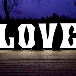 Podświetlane Litery LOVE - Produkcja na zamówienie // Duży Napis Love - Dekoracje sali