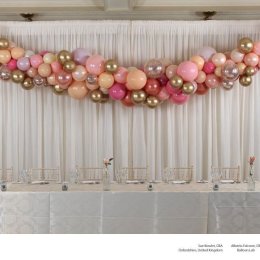 Elegancka i szykowna dekoracja balonami - dekoracja balonowa, balony - Dekoracje sali