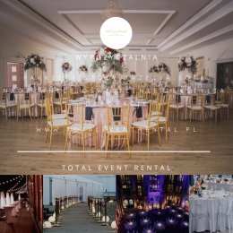 TOTAL EVENT RENTAL-WYPOŻYCZALNIA KRZESEŁ, STOŁÓW, OŚWIETLENIA, OBRUSÓW - Dekoracje sali