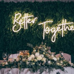 OrnamentyNaEventy: neon/ledon/napis LED - Better Together - Dekoracje sali