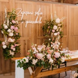 Dekoracje ślubne- Kwiaciarnia Kruk - Dekoracje sali