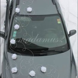 Dekoracje ozdoby samochodu na ślub wesele ! - Dekoracje sali