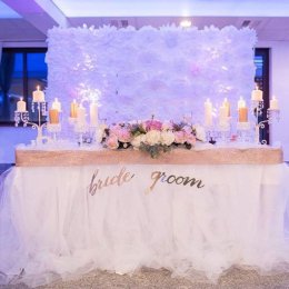 Dekoracje ślubne sal weselnych kościołów bukiety ślubne - Dekoracje sali