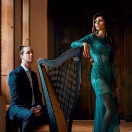Śpiewający HARFISTA i SKRZYPCE. - Oprawa muzyczna