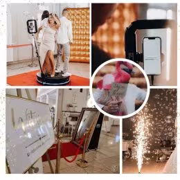 Fotolustro, fotobudka, wytwornica dymu, napis LOVE, balony  Party King - Atrakcje weselne