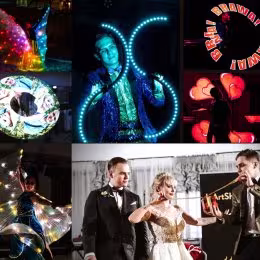 Iluzjonista/ Pokaz światła Led Show/ Pokazy ogniowe Fireshow - Atrakcje weselne