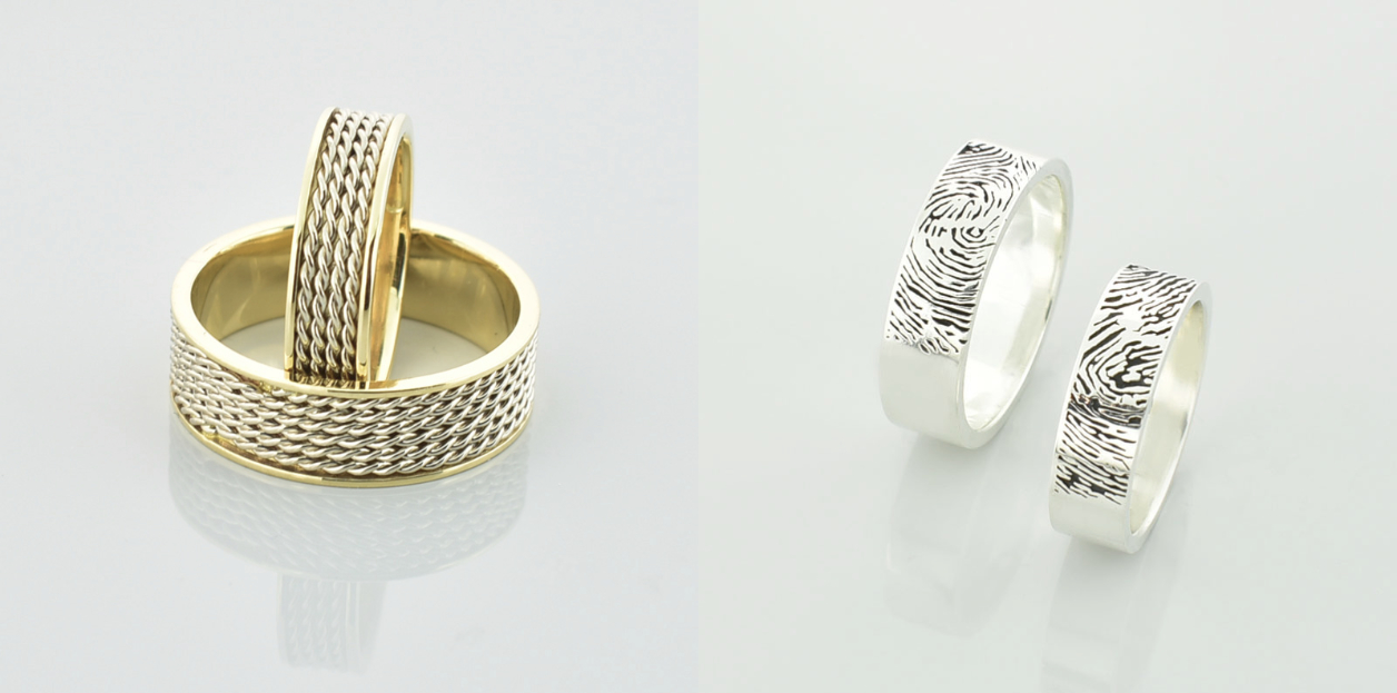 Niestandardowe obrączki ślubne na zamówienie